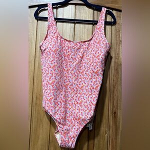 Amazon Essentials Floral One Piece in Pink and Orange Floral
